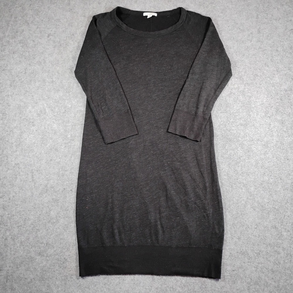 James Perse Standard Charcoal Gray Supima Cotton Modal Dress WXT6451 Size 2 M‎